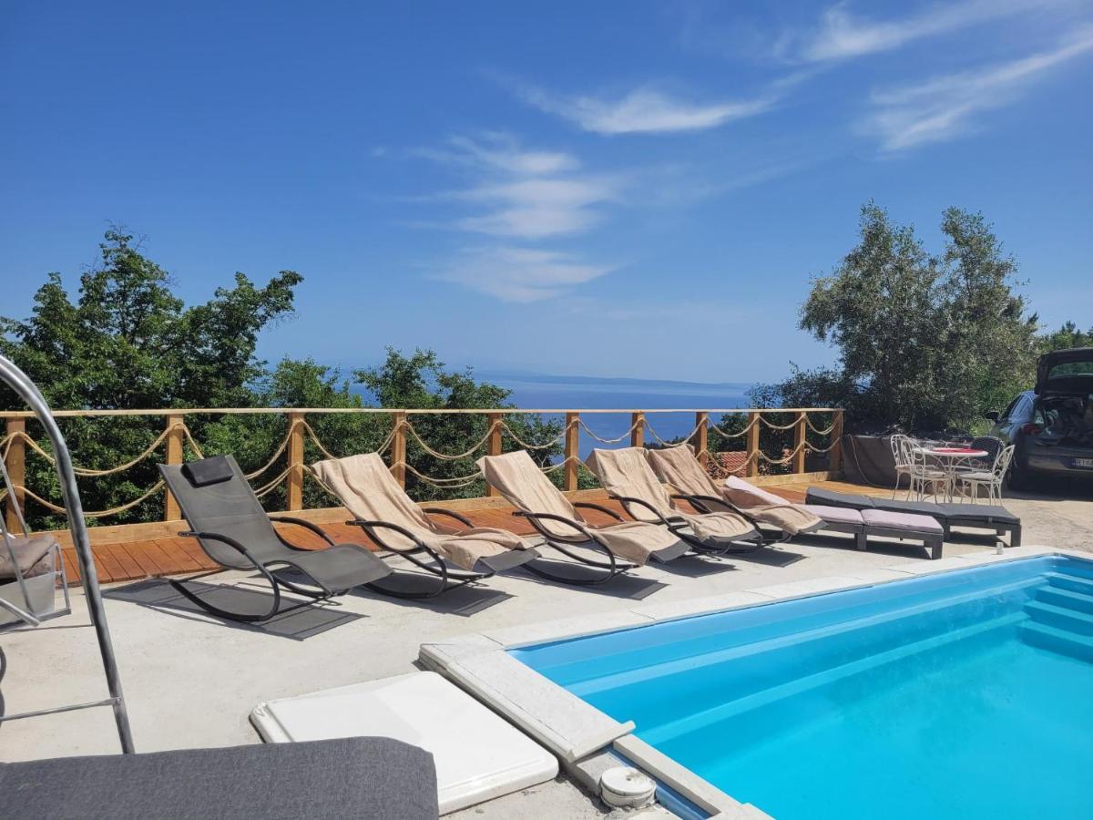 Ferienwohnung Mit Pool Kroatien Mit Meerblick Und Pool 洛夫兰 外观 照片
