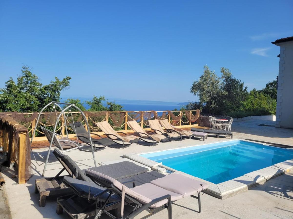 Ferienwohnung Mit Pool Kroatien Mit Meerblick Und Pool 洛夫兰 外观 照片