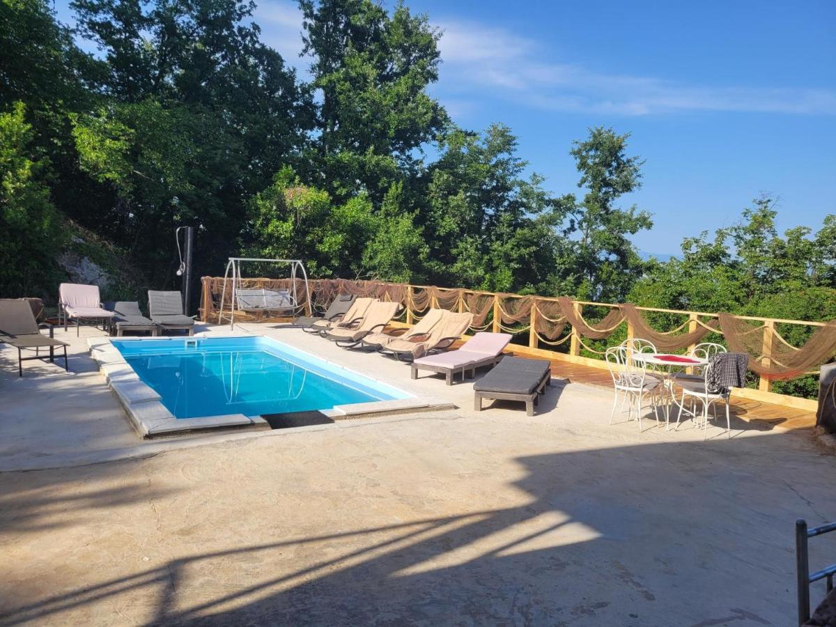 Ferienwohnung Mit Pool Kroatien Mit Meerblick Und Pool 洛夫兰 外观 照片