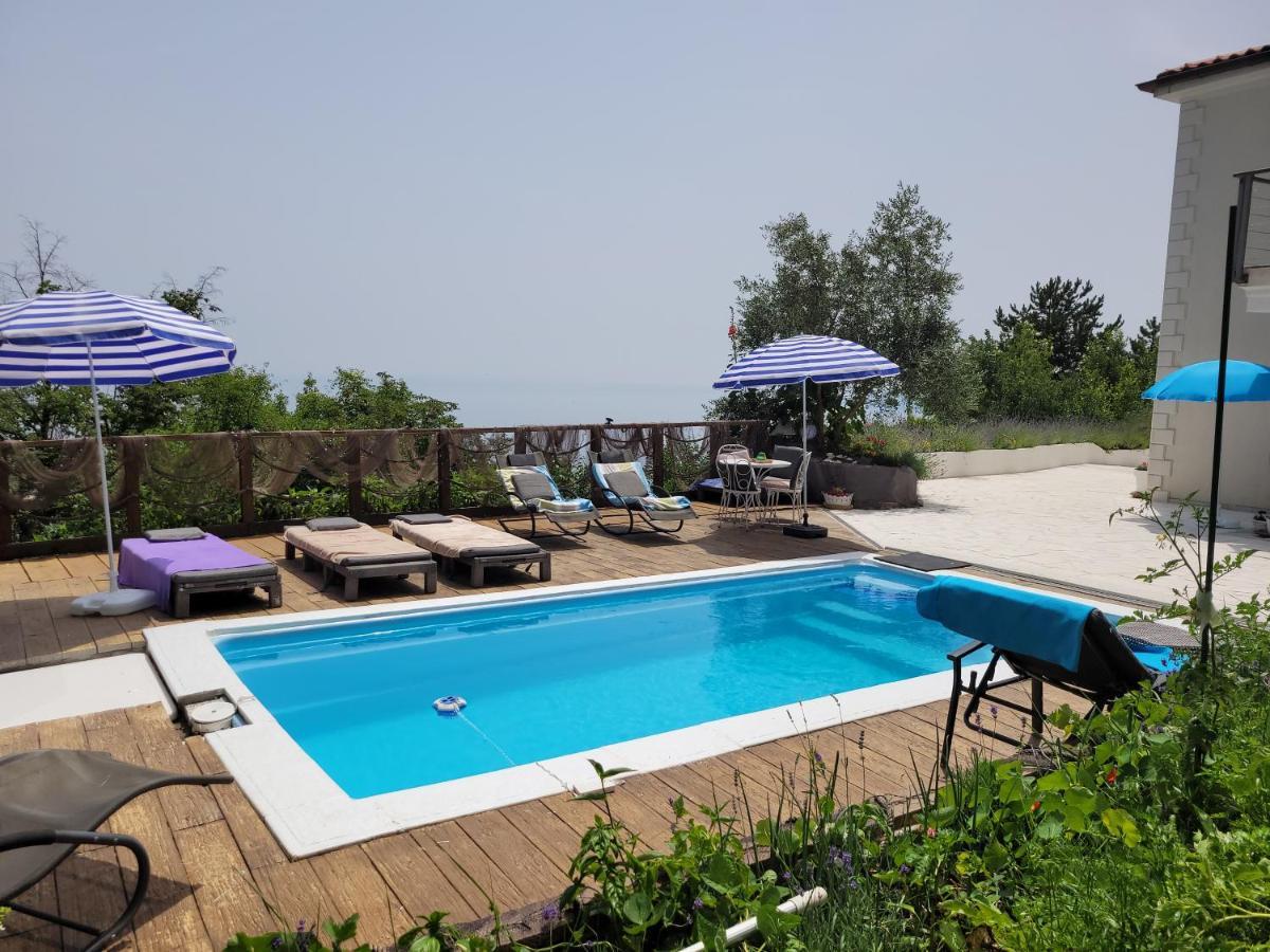Ferienwohnung Mit Pool Kroatien Mit Meerblick Und Pool 洛夫兰 外观 照片